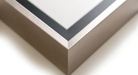 brushed silver frame