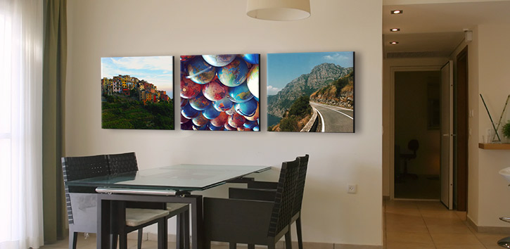 Create canvas prints from your Instagram or phone photos.