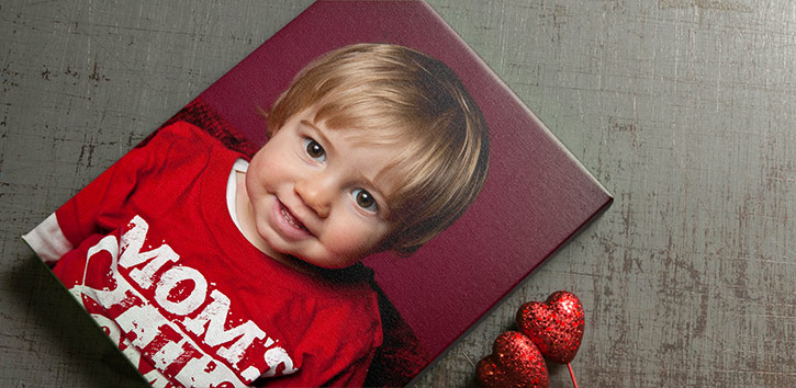 Create unique and personal canvas prints as a gift.